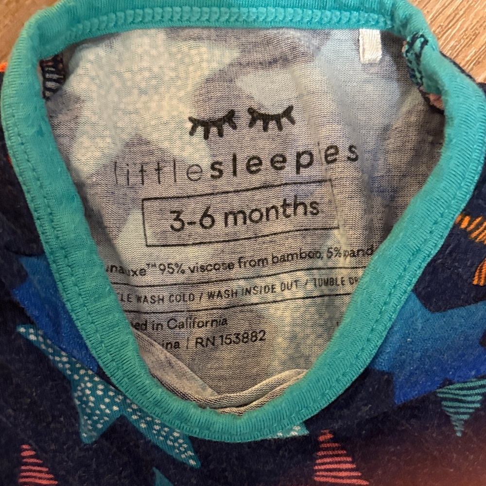 Little Sleepies Stars Footie - Picture 2 of 3
